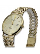 reloj de oro para hombre 14k 585 Geneve mw006y&mbw005y