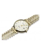 Gold men's watch Geneve ★ zlotychlopak.pl ★ Gold purity 585 333 Low Price!