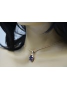 Vintage rose gold plated silver 925 alexandrite ruby emerald sapphire zircon ... pendant vpc008rp