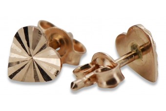 Gold Ohrringe ★ zlotychlopak.pl ★ Gold Probe 585 333 Niedriger Preis!