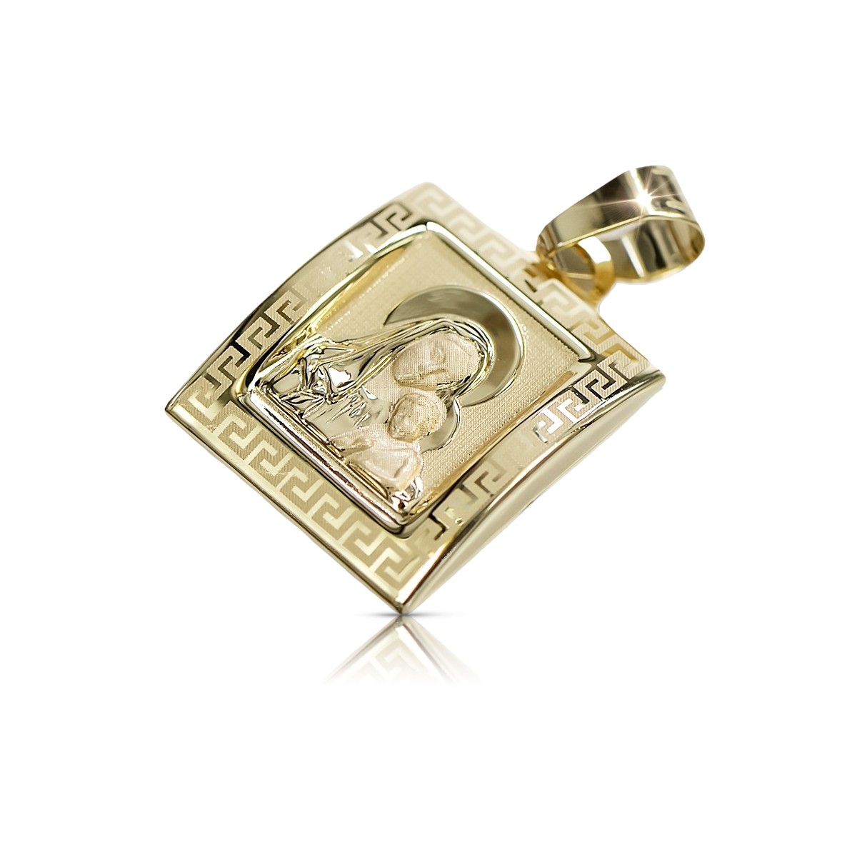 Gold Mary medallion icon pendant ★ zlotychlopak.pl ★ Gold 585 333 low price