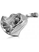 Pendentif Symbolique Mary en Or Blanc 14 carats 585 pm003w