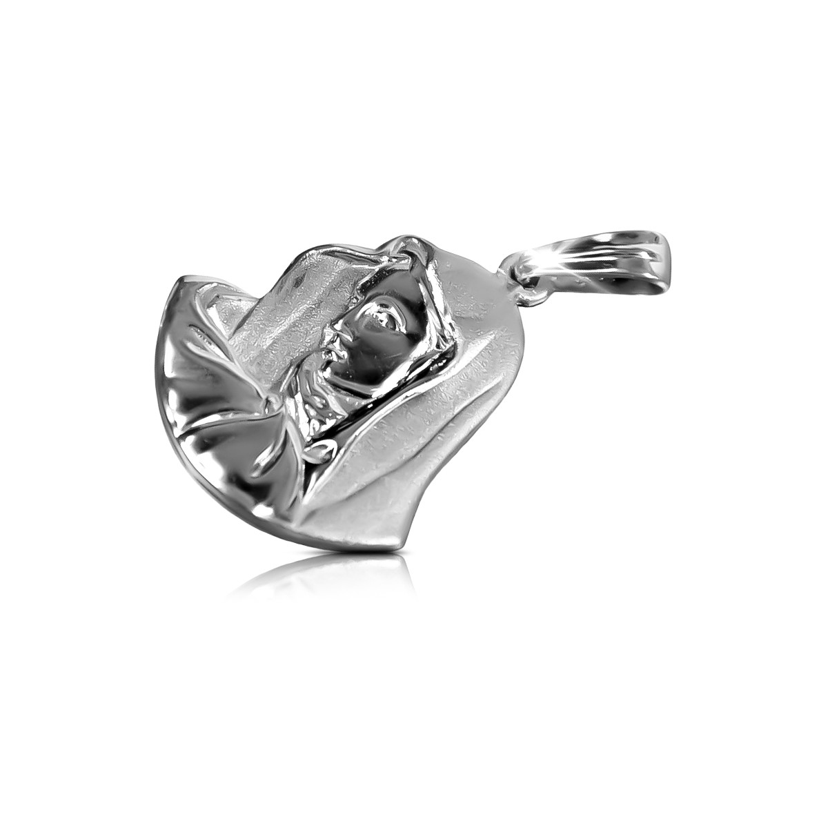 Pendentif Symbolique Mary en Or Blanc 14 carats 585 pm003w