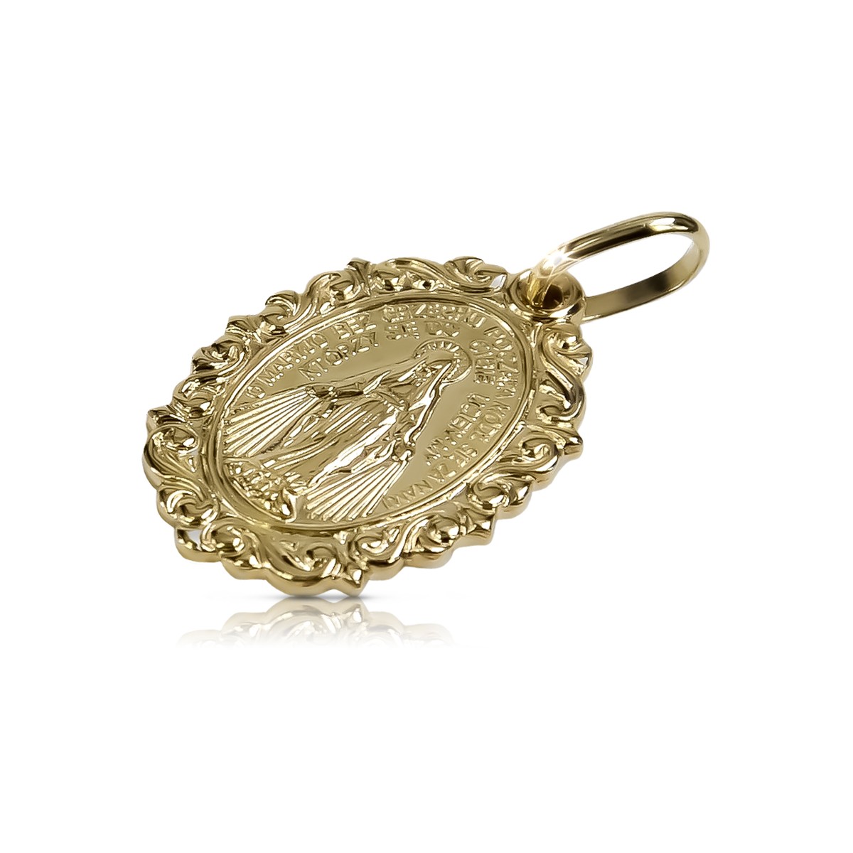 Gold Mary medallion icon pendant ★ zlotychlopak.pl ★ Gold 585 333 low price