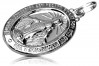 "16mm 14K White Gold Mary Medallion Jewellery" pm006w