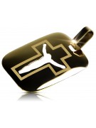 Золотий медальйон Ісуса 14k 585 icon Хрест pm008y