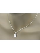 "Or Blanc 14 Carats, Pendentif Médaille d'Ange Italien" pm016