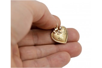 Златна Мери медальон икона висулка ★ zlotychlopak.pl ★ злато 585 333 ниска цена