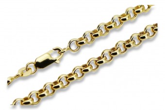 Italian yellow 14k gold 585 Anchor chain cc025y