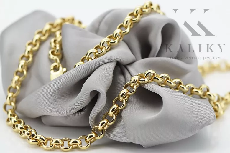 Yellow rose gold chain ★ russiangold.com ★ Gold 585 333 Low price