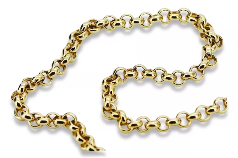 Yellow rose gold chain ★ russiangold.com ★ Gold 585 333 Low price