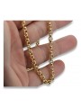 Italienisches 14 Karat Gelbgold 585 Ankerkette cc025y