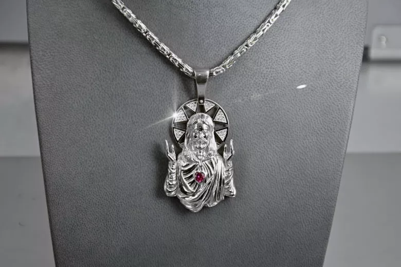 Pendentif icône médaillon Jezus zlotychlopak.pl ★ ★ or 585 333 prix bas