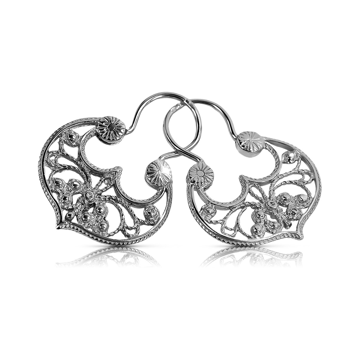 silver 925  Vintage earrings ven022s