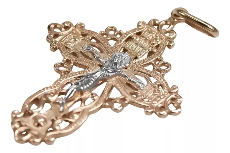 Croix ★ orthodoxe d’or russiangold.com ★ or 585 333 Prix bas