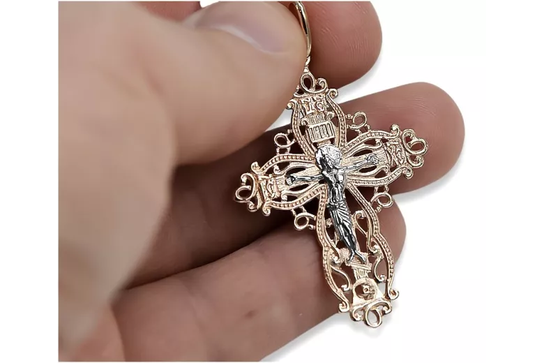 Gold Orthodox Cross ★ russiangold.com ★ Gold 585 333 Niedriger Preis