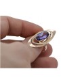 Russische sowjetische Rose 14 Karat 585 Gold Alexandrit Rubin Smaragd Saphir Zirkon Ring vrc189