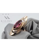 Klassischer Rubinrot Vintage 14 Karat Roségold-Ring, Originalmodell  vrc189