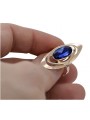 Inel de Aur Roz 14k cu Safir, Design Vintage Original vrc189