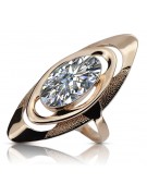 Edler Zirkon Ring - Originales Vintage-Roségold 14 Karat, Modellnummer  vrc189