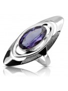 Bague russe en argent 925 avec Alexandrite vrc189s