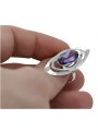 Bague russe en argent 925 avec Alexandrite vrc189s