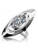 Bague russe en argent 925 avec zircon cubique vrc189s