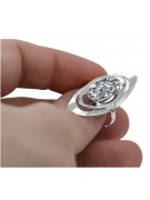 Anillo ruso de plata 925 con circonita vrc189s