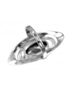 Bague russe en argent 925 avec zircon cubique vrc189s