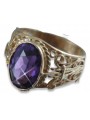 Russe soviétique rose 14k 585 or Alexandrite Rubis Émeraude Saphir Zircon bague vrc060