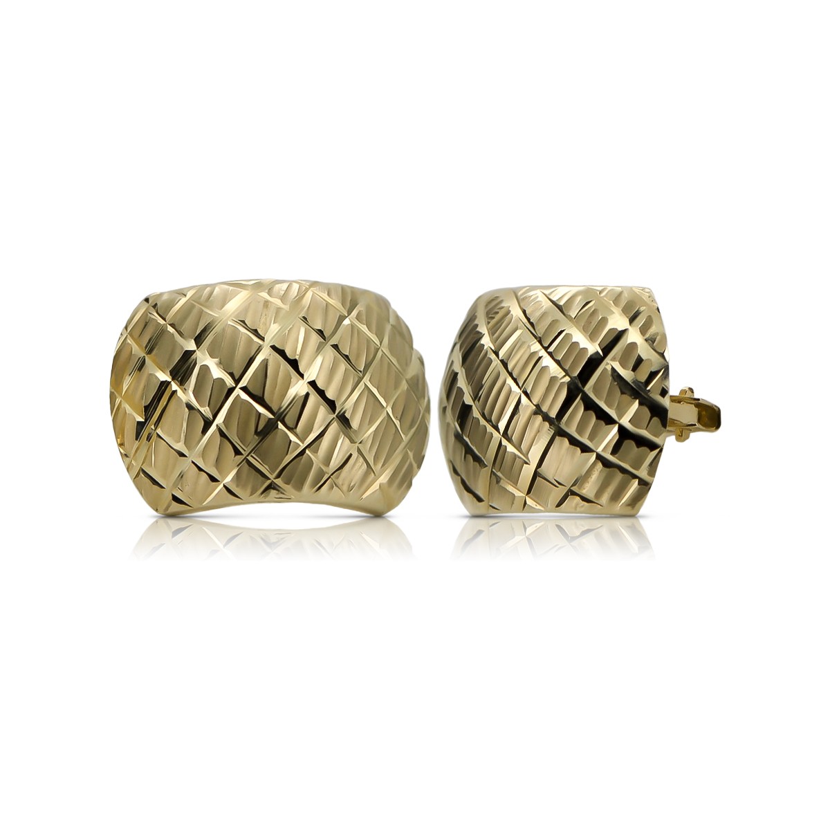 Pendientes de oro de 14k ★ https://zlotychlopak.pl/es/ ★ Oro fino 585 333 ¡Barato!