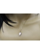 "Pendentif d'Époque en Or Rose 14 Carats, Zodiaque, Pas de Pierres" vzp001