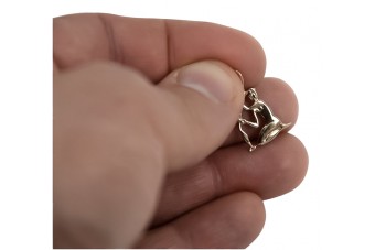 "Joyero Vintage de Zodíaco en Oro Rosa Puro de 14K Sin Piedras" vzp004