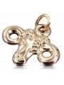 "Exclusive Aries Pendant in Authentic Vintage 14K Rose Gold, Without Stones" vzp008