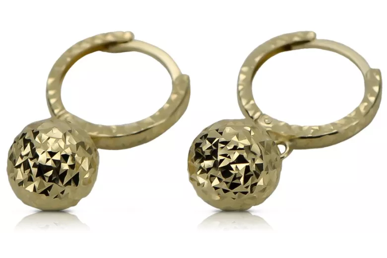 Pendientes de oro de 14k ★ https://zlotychlopak.pl/es/ ★ Oro fino 585 333 ¡Barato!