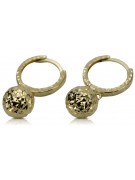 Pendientes de oro de 14k ★ https://zlotychlopak.pl/es/ ★ Oro fino 585 333 ¡Barato!