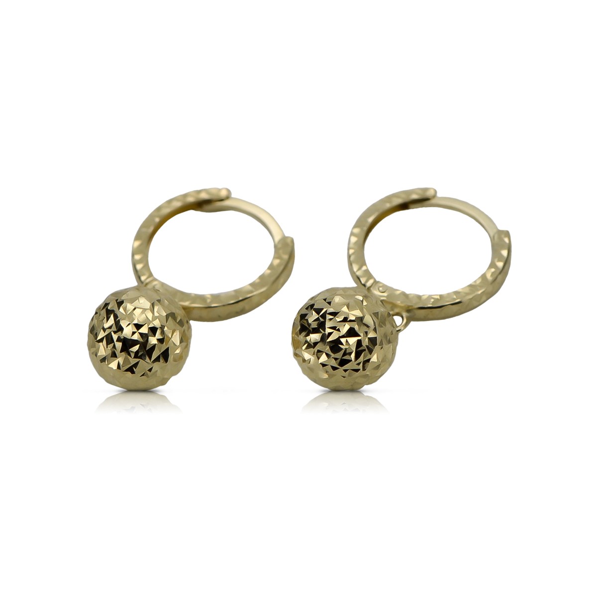 Pendientes de oro de 14k ★ https://zlotychlopak.pl/es/ ★ Oro fino 585 333 ¡Barato!