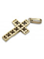 copie a crucii catolice de aur 14k 585 pandantiv ctc095y