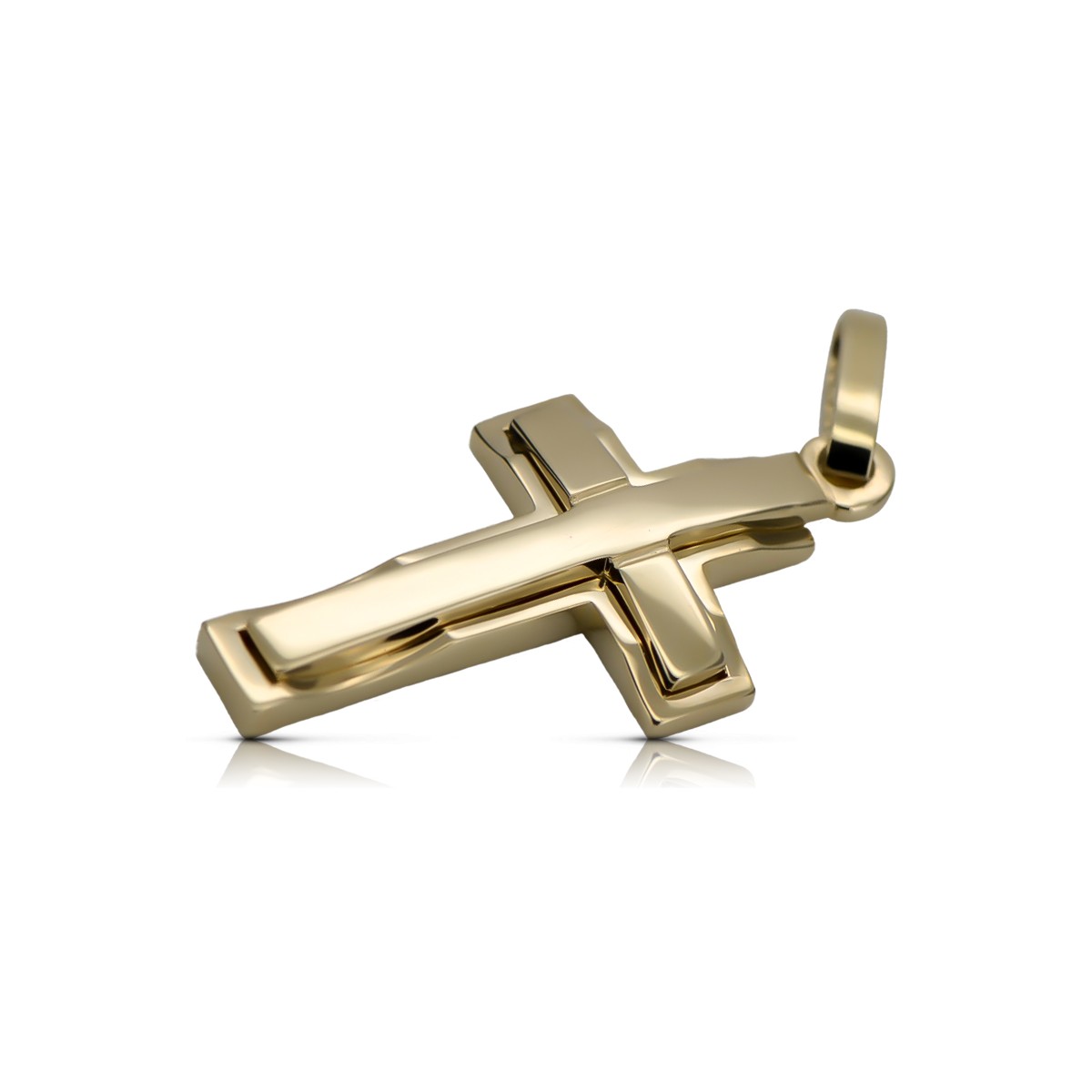 copie a crucii catolice de aur 14k 585 pandantiv ctc095y