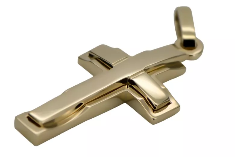 copie a crucii catolice de aur 14k 585 pandantiv ctc095y