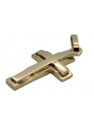 copie a crucii catolice de aur 14k 585 pandantiv ctc095y