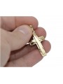 copie a crucii catolice de aur 14k 585 pandantiv ctc095y