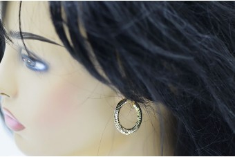 Pendientes de oro de 14k ★ https://zlotychlopak.pl/es/ ★ Oro fino 585 333 ¡Barato!