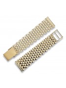 Italienisches gelbes Herrenarmband aus 14 Karat 585 Gold mbw005y