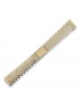 Pulsera de reloj de oro 14k 585 del hombre amarillo italiano mbw005y