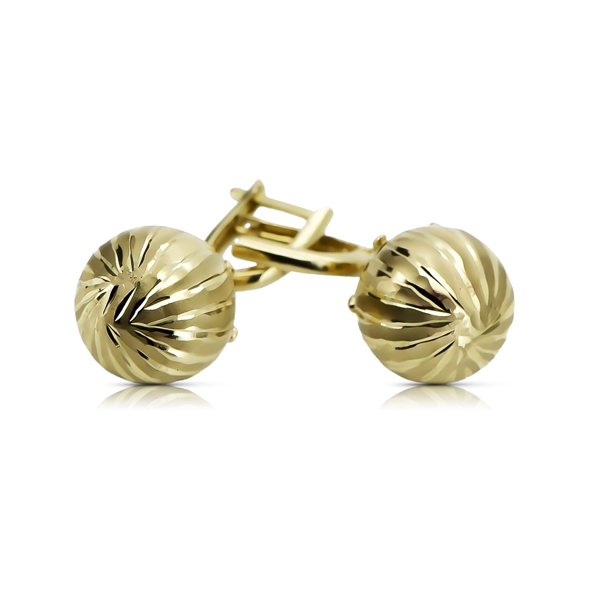 Pendientes de oro de 14k ★ https://zlotychlopak.pl/es/ ★ Oro fino 585 333 ¡Barato!