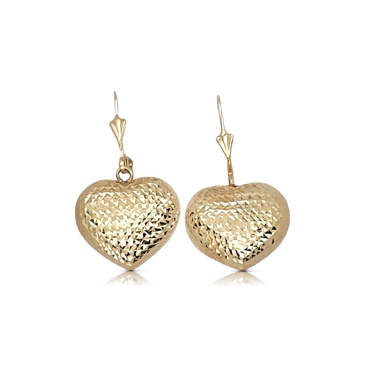 Pendientes de oro de 14k ★ https://zlotychlopak.pl/es/ ★ Oro fino 585 333 ¡Barato!