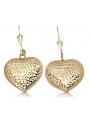 Boucles d'oreilles en or 14 carats ★ https://zlotychlopak.pl/fr/ ★ Or fin 585 333 Pas cher !