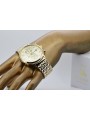 14k 585 златен часовник с гривна Geneve mw005ydy&mbw013yo