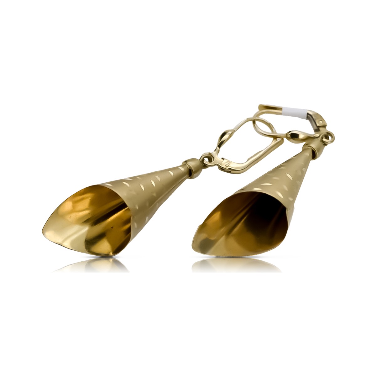 Pendientes de oro de 14k ★ https://zlotychlopak.pl/es/ ★ Oro fino 585 333 ¡Barato!